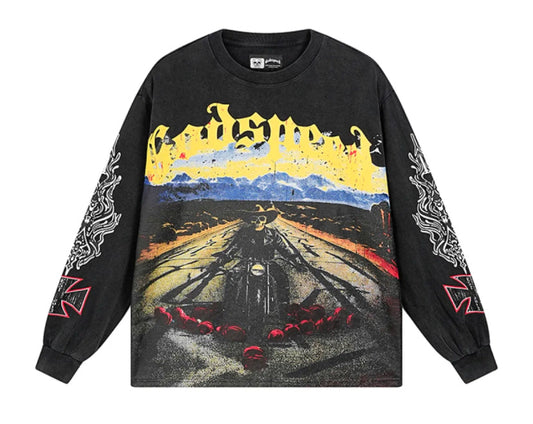 Godspeed Long Lonely Road L/S Thermal Tee
