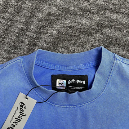 GODSPEED ARTIFICIAL LOVE T-SHIRT WASHED BLUE