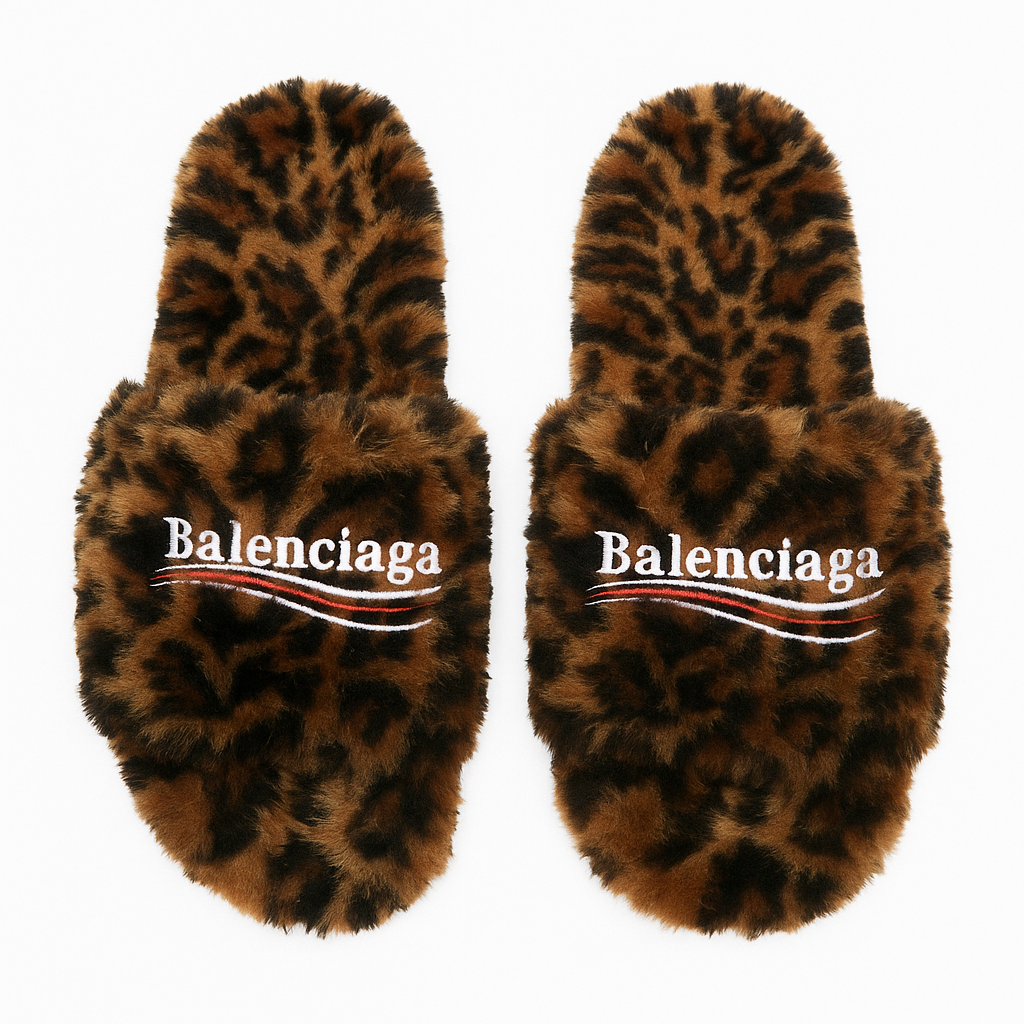 Balenciaga Furry Slide Sandal