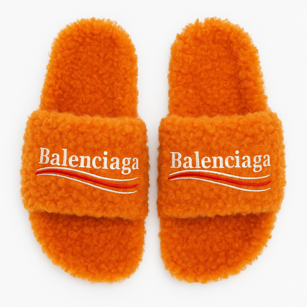Balenciaga Furry Slide Sandal