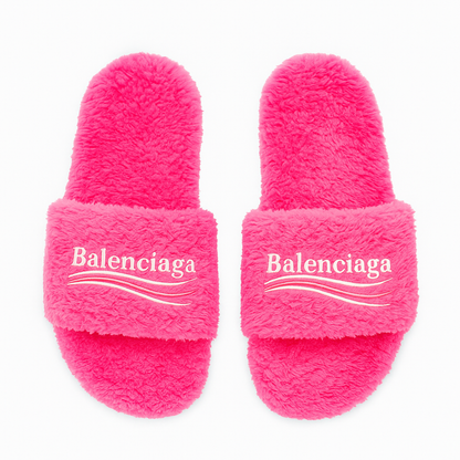 Balenciaga Furry Slide Sandal